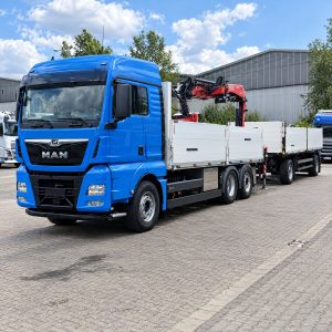 2020 MAN TGX 470 Flatbed with FASSI Crane