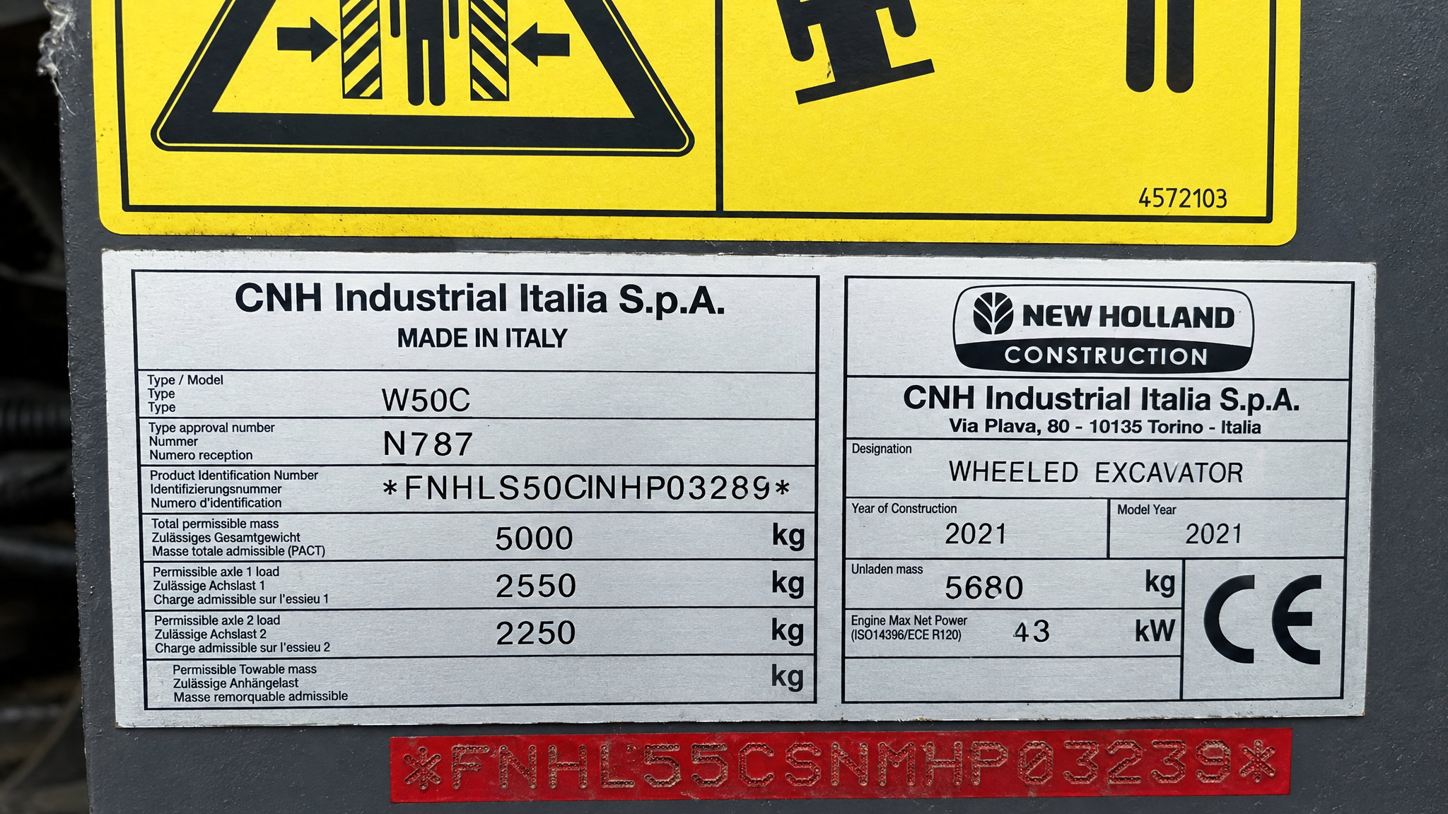 2021 New Holland W50C Wheel Loader - Image 28